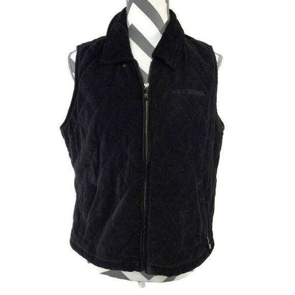 Harley-Davidson Jackets & Blazers - Harley Davidson L Velvet Quilted Zull Zip Vest